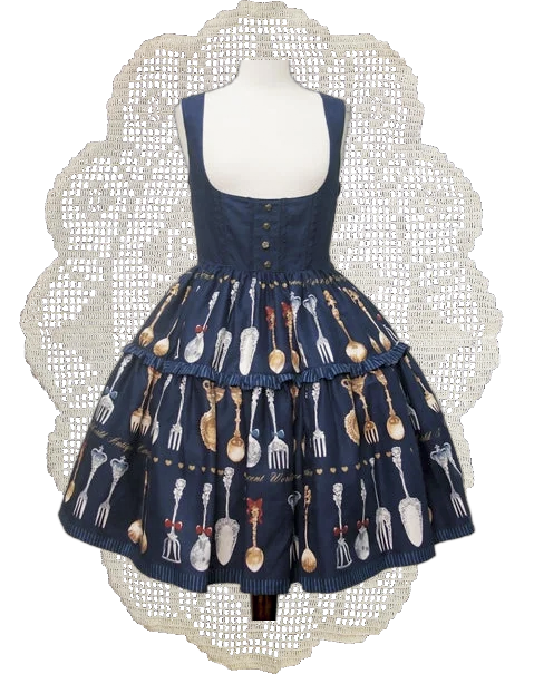 IW-Antique Cutlery Tiered JSK