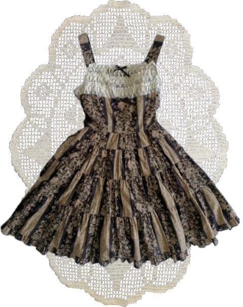 Innocent World - Antique Rose Tiered JSK