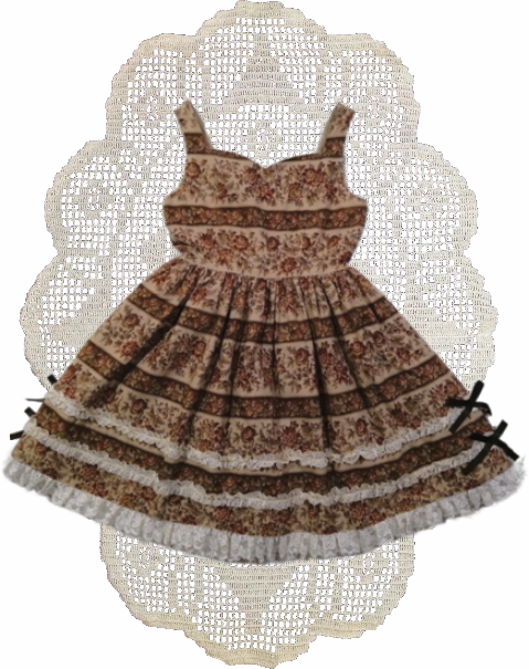Metamorphose - Ribbon JSK (Floral Print)OP